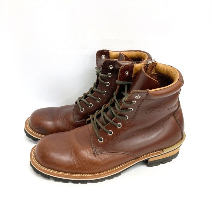 SLOW WEAR LION スローウェアライオン OB-8593JSR xJACK ROSE サイドジップ ブーツ ブラウン sizeL