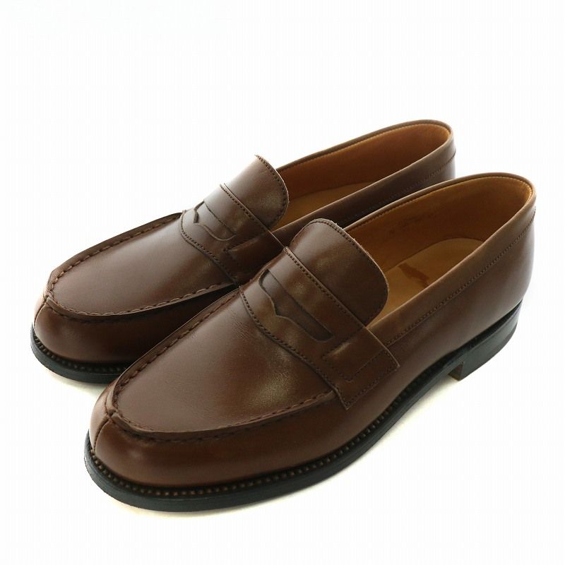 JM WESTON ブラウン レザー ローファー　ゴルフ JM WESTON ブラウン レザー ローファー ゴルフ