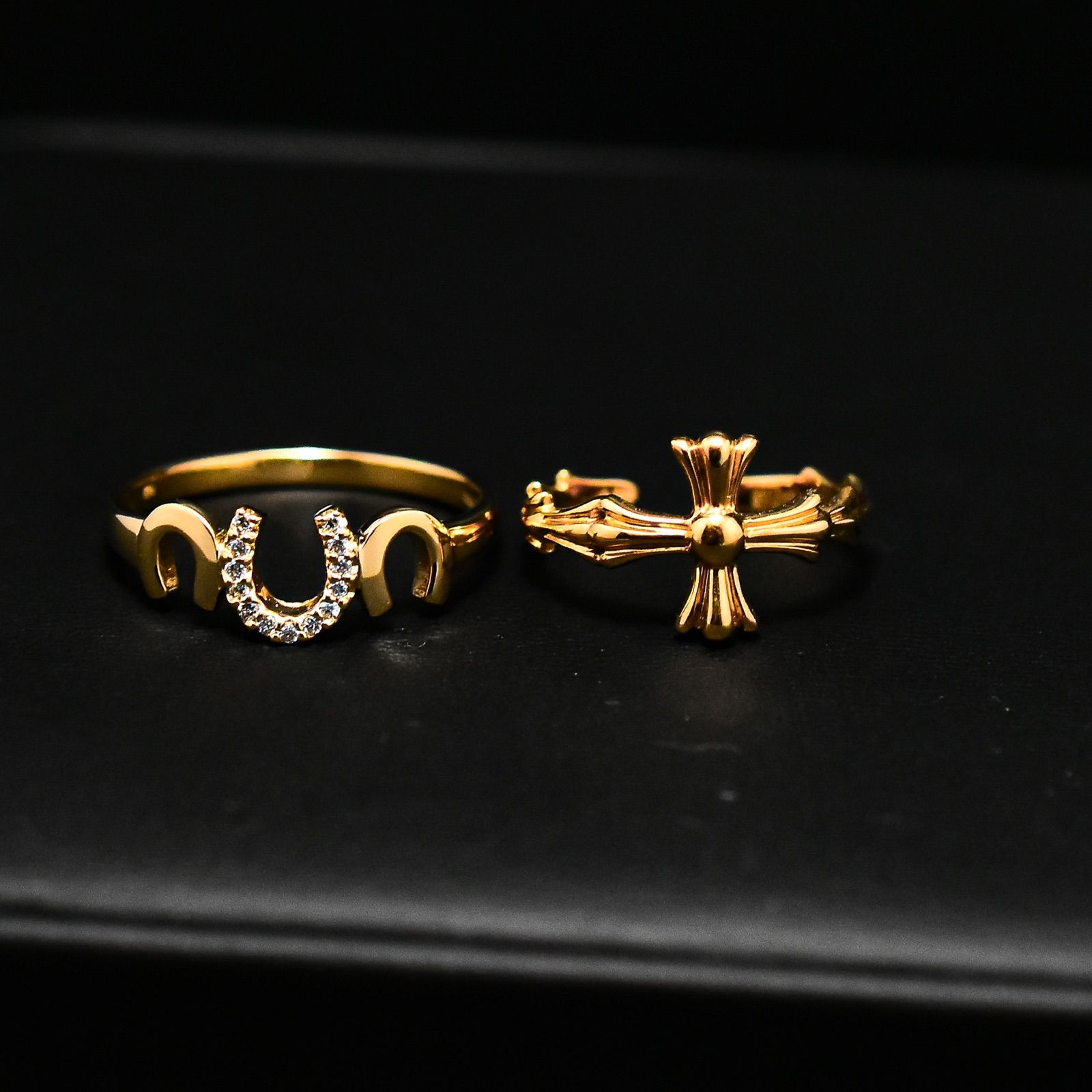 K18》horse3design diamond ring - メルカリ