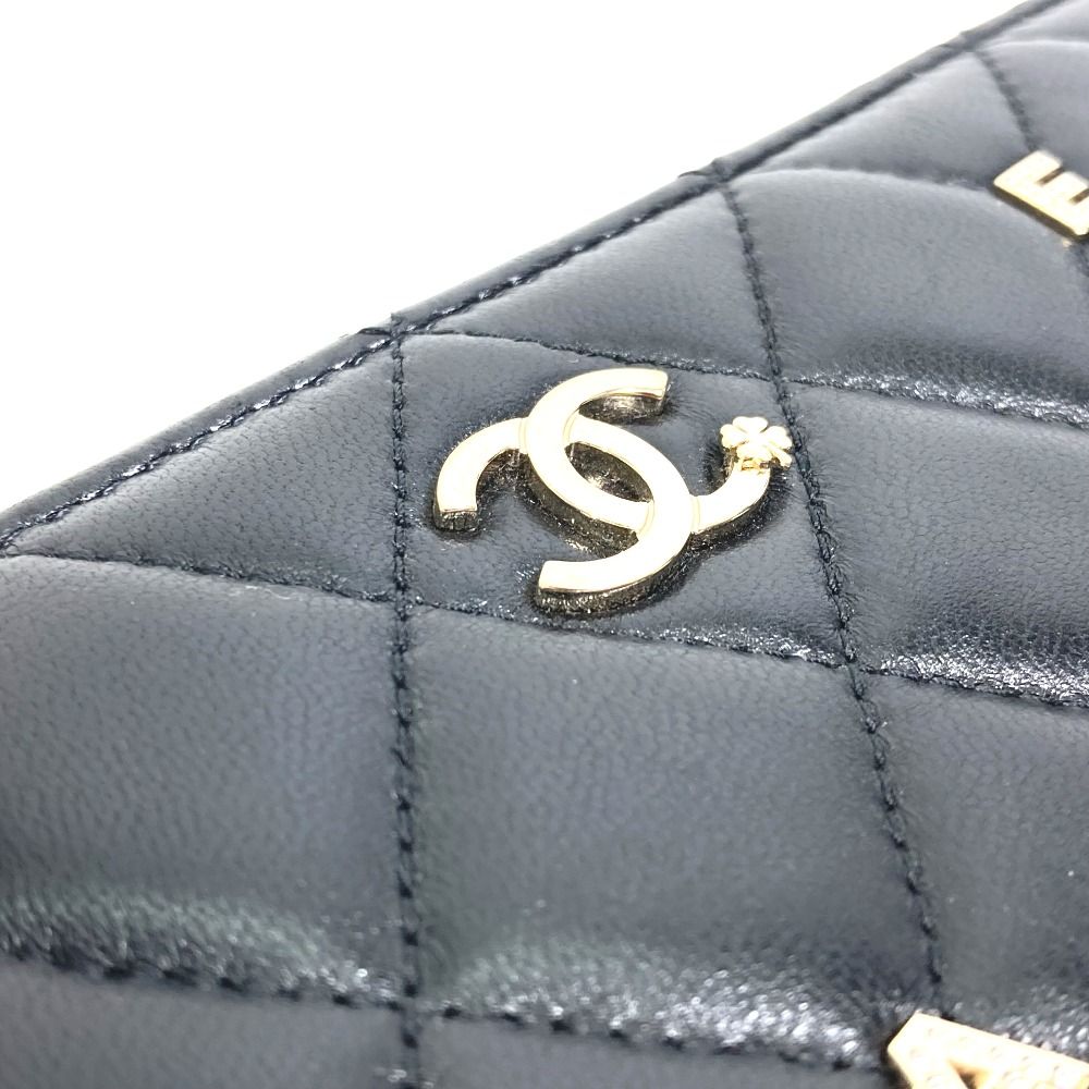 CHANEL シャネル 長財布 No5 カメリア ラインストーン ラムスキン - メルカリ