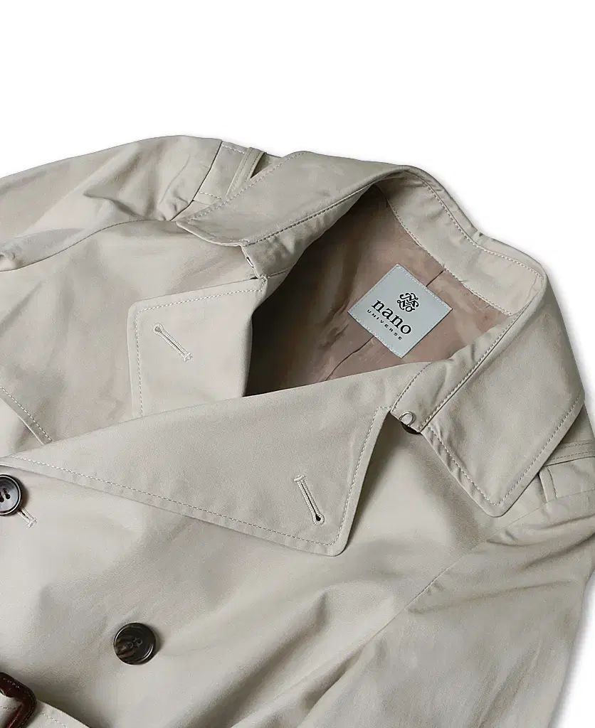 ナノ ユニバース Nano Universe ライト ベージュ トレンチ コート