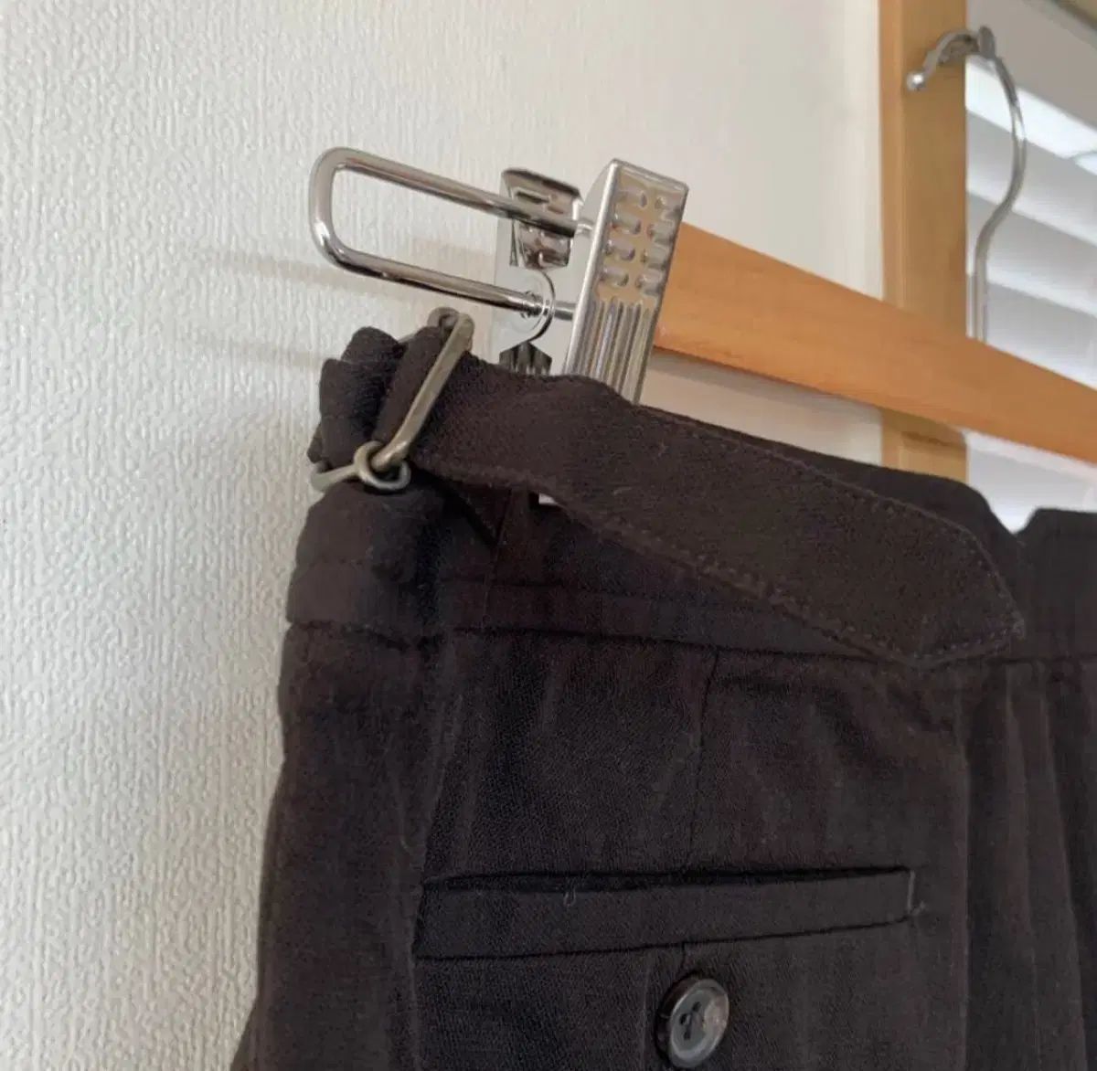 無邪気な MARGARET HOWELL マーガレットハウエル MHL ウールパンツ 黒