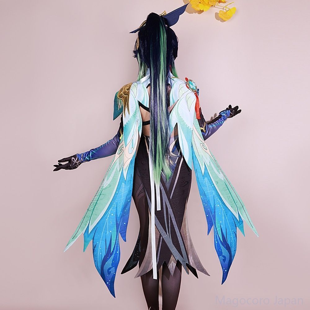 COSPLAY原神閑雲女性用アニメコスチュームセットゲーム留雲借風真君二次元申鶴