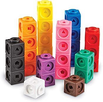 【中古】(非常に良い)ラーニングリソーシズ Math Linkシリーズ 算数キューブ ブロック 100個入り LER4285 正規品
