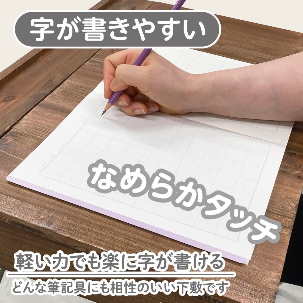 B 5判 しっかりシタ字キ ぶどう 下敷き SHS 5 02 共栄プラスチック