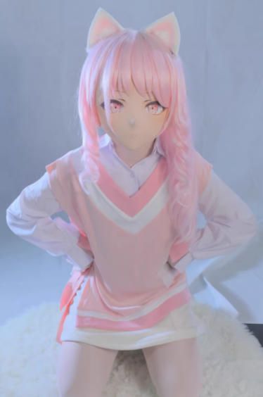 本物100%! 全頭マスク カツラ付き NO.1103 顔交換 フルマスク ドール ヘッドロリータ人形 コスプレ マスク 仮装 着ぐるみ コスチューム 二次元 魅力的な