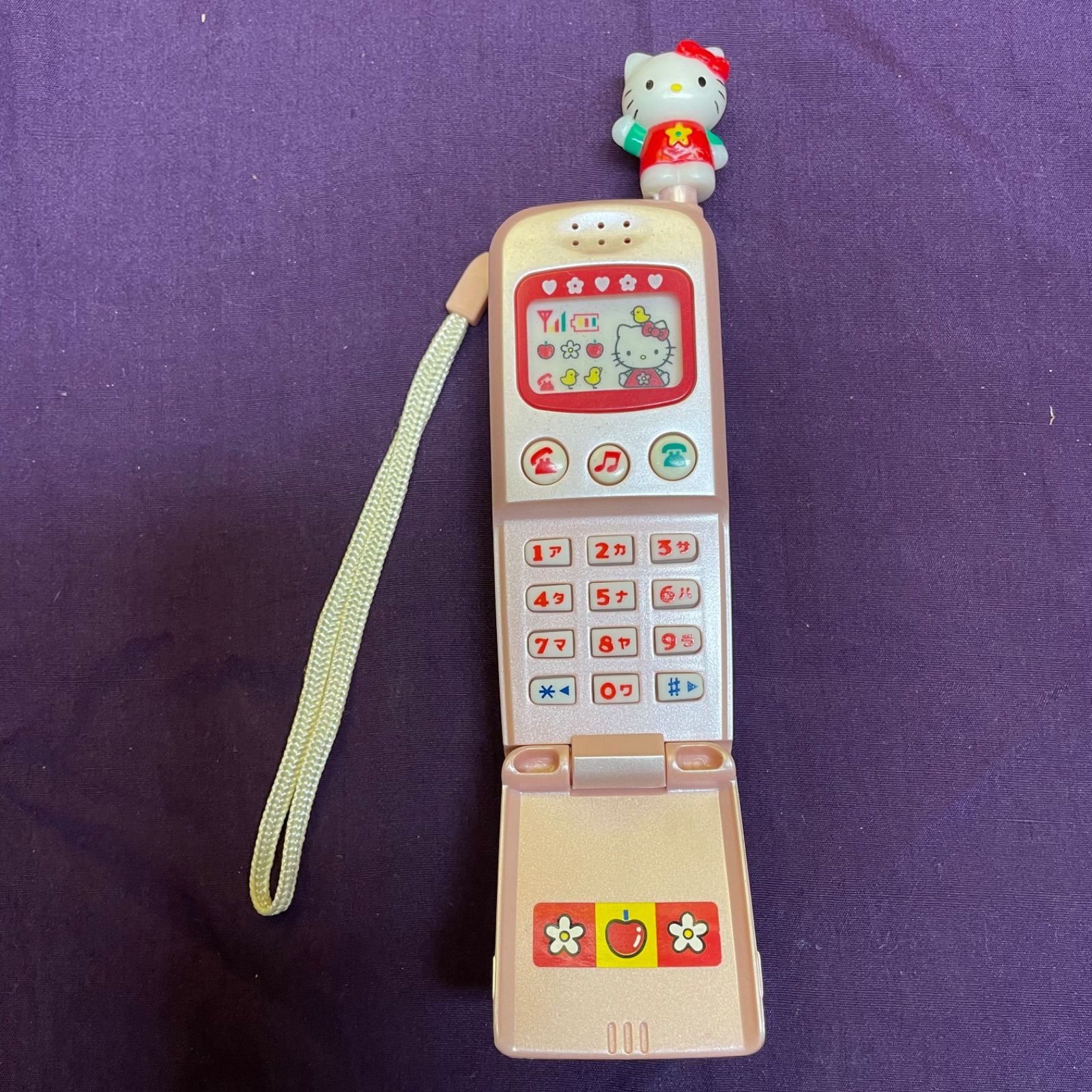 動作OK】キティ レトロ 携帯電話 ケータイ おもちゃ ハローキティ