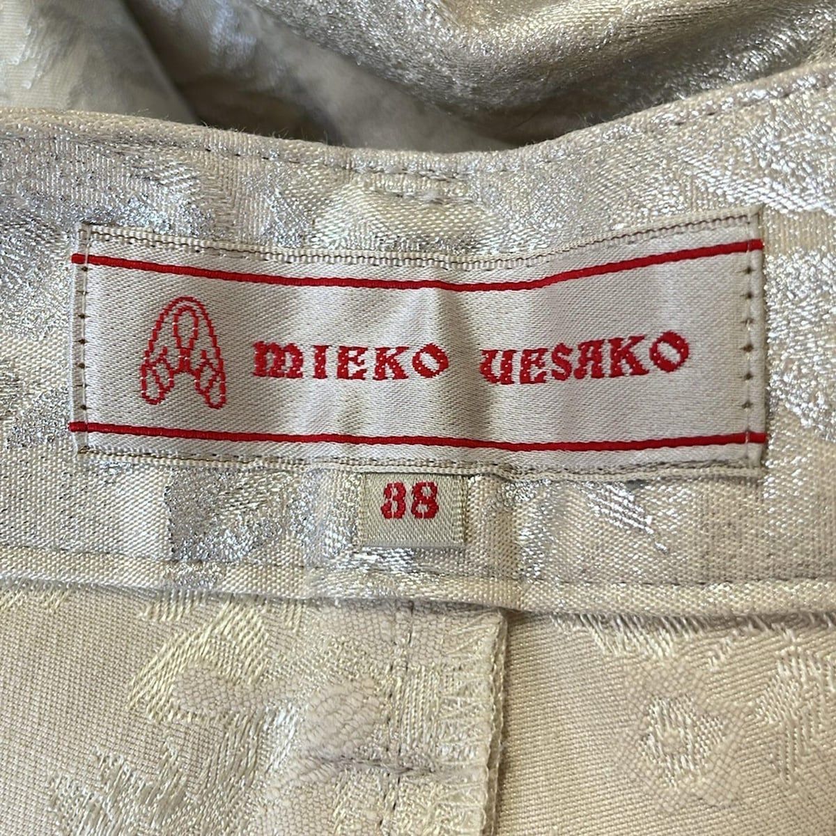 MIEKO UESAKO スエードパンツ　刺繍 MIEKO UESAKO スエードパンツ 刺繍 MIEKO UESAKO スエードパンツ刺繍