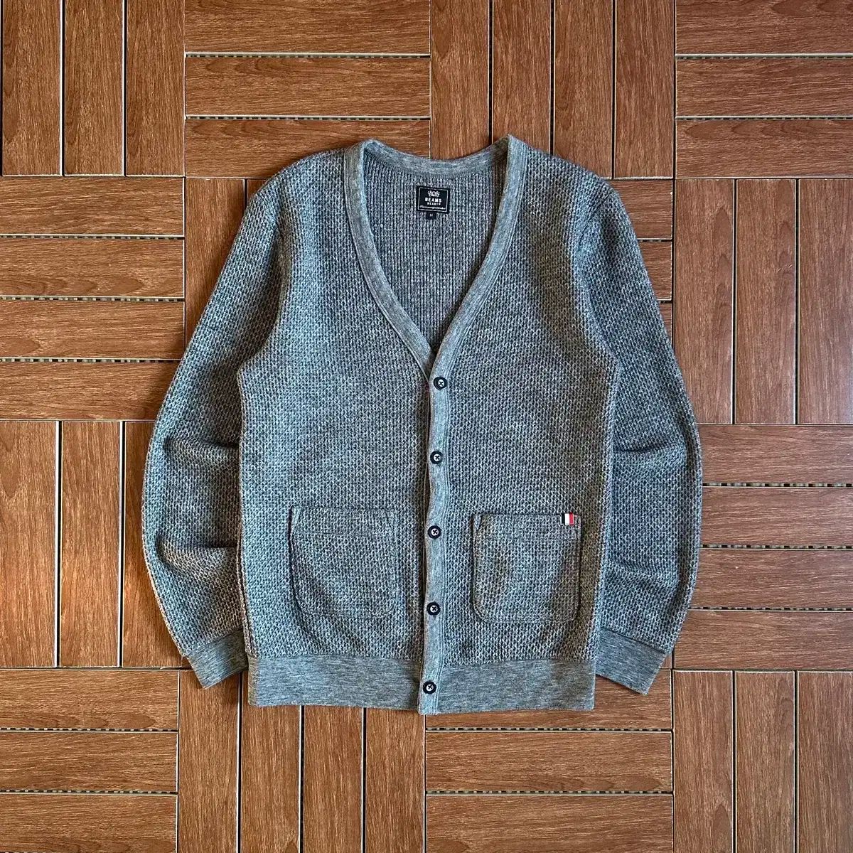 BEAMS ビームス ハート ニット ボタン カーディガン M