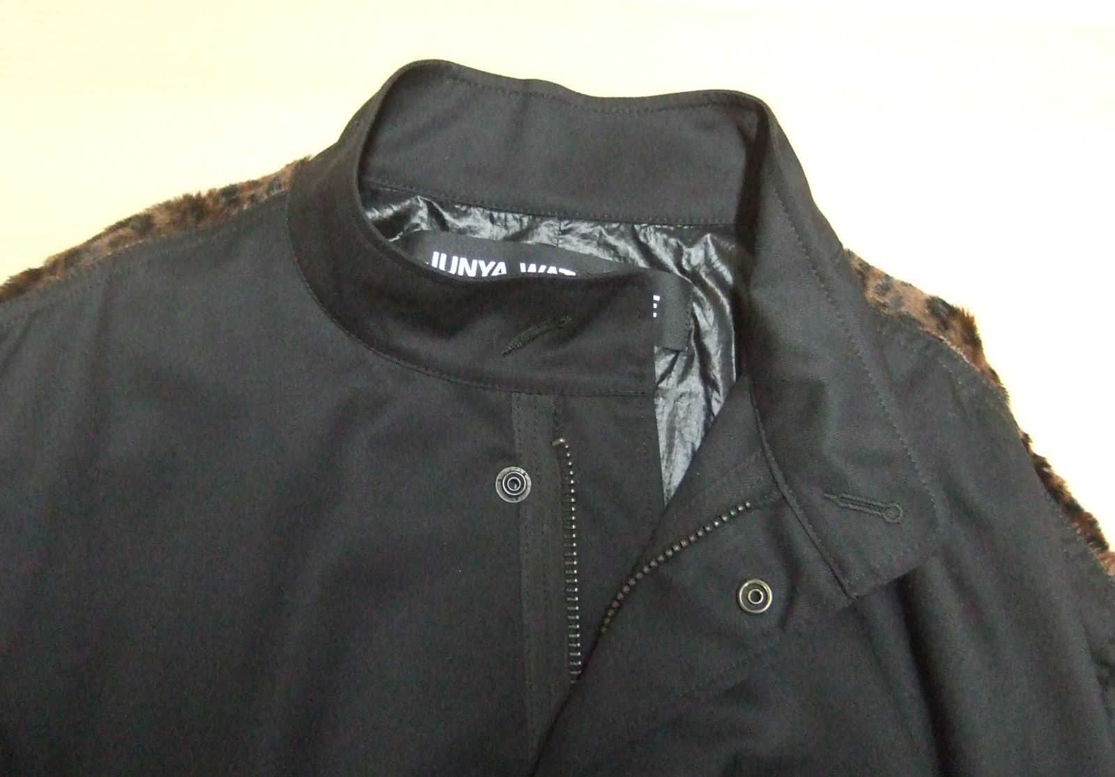 ジュンヤワタナベ コムデギャルソン レオパード 切替 コート JJ-C002 S