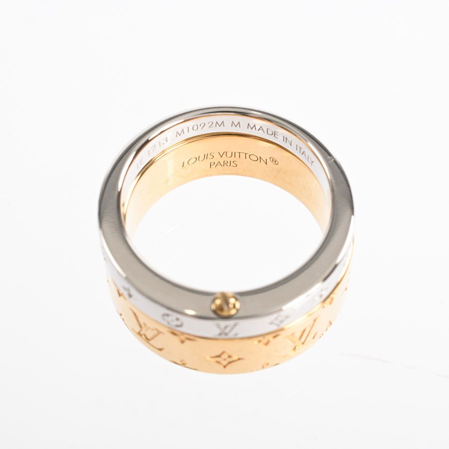 [SALE]ヴィトン Vuitton レア リングダブル ナノグラム LOUIS VUITTON レア美品 ルイヴィトン リング ダブル ナノグラム