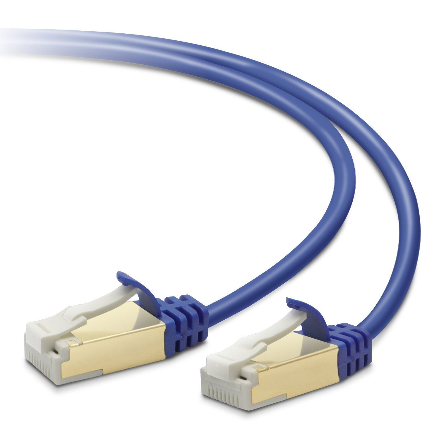 10m_スリム エレコム LANケーブル CAT7 10m ツメが折れない 爪折れ防止コネクタ cat7準拠 スリム ブルーメタリック LD-TWSST/BM100