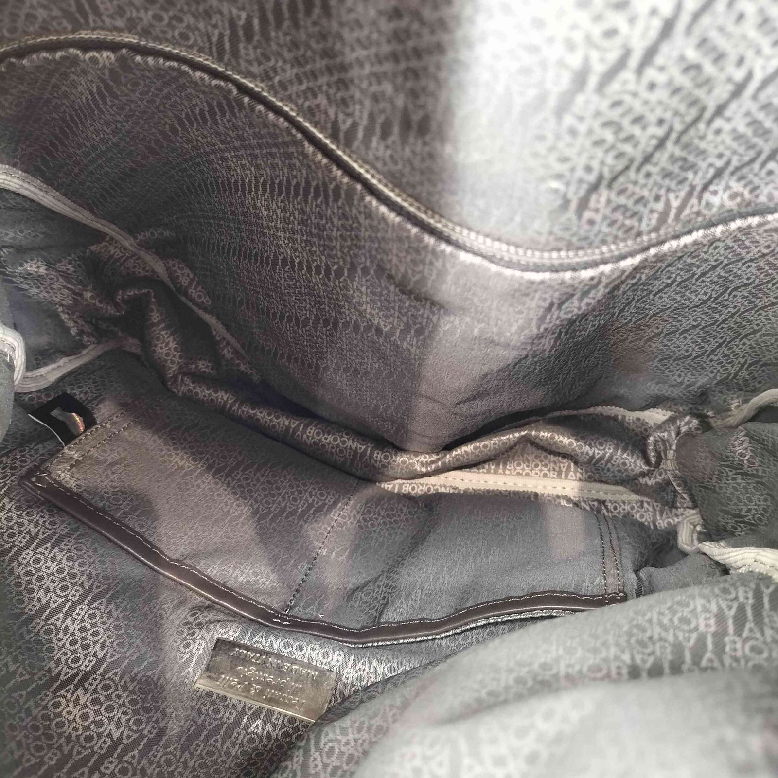 オロビアンコ Orobianco ロゴプレート レザーナイロンショルダーバッグ