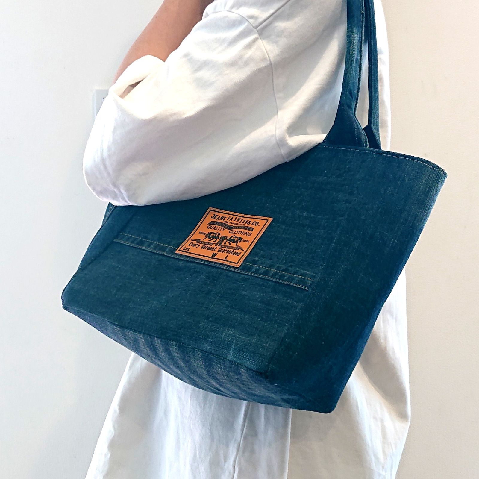 デニムリメイク♡トートバッグ♡キーリング付き♡ハンドメイド