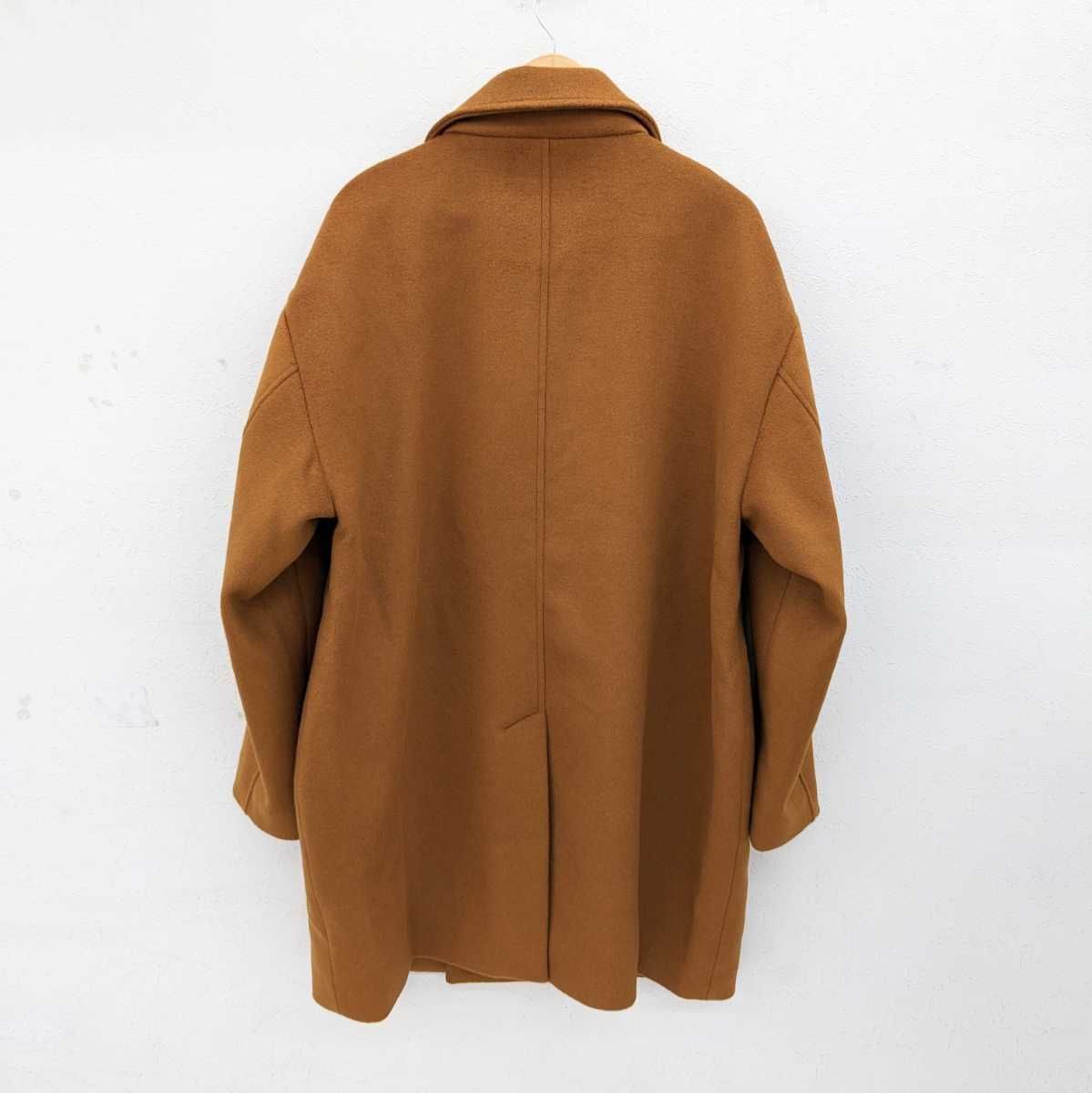 未使用品  PUNKDRUNKERS パンクドランカーズ キノコート キノコ 総柄 ピーコート ウール BEIGE ベージュ PDS-22142-7
