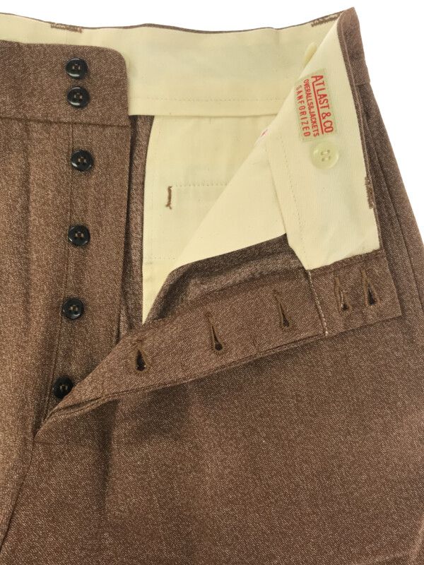 At Last&Co ブラウンストライプトラウザー アットラスト ストライプ