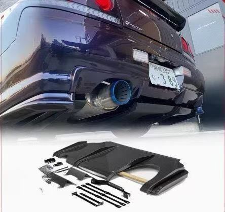 日産 GTR GTT R34 カーボン製 Kスタイル ディフューザー アンダーパネル リアディフューザーBB420