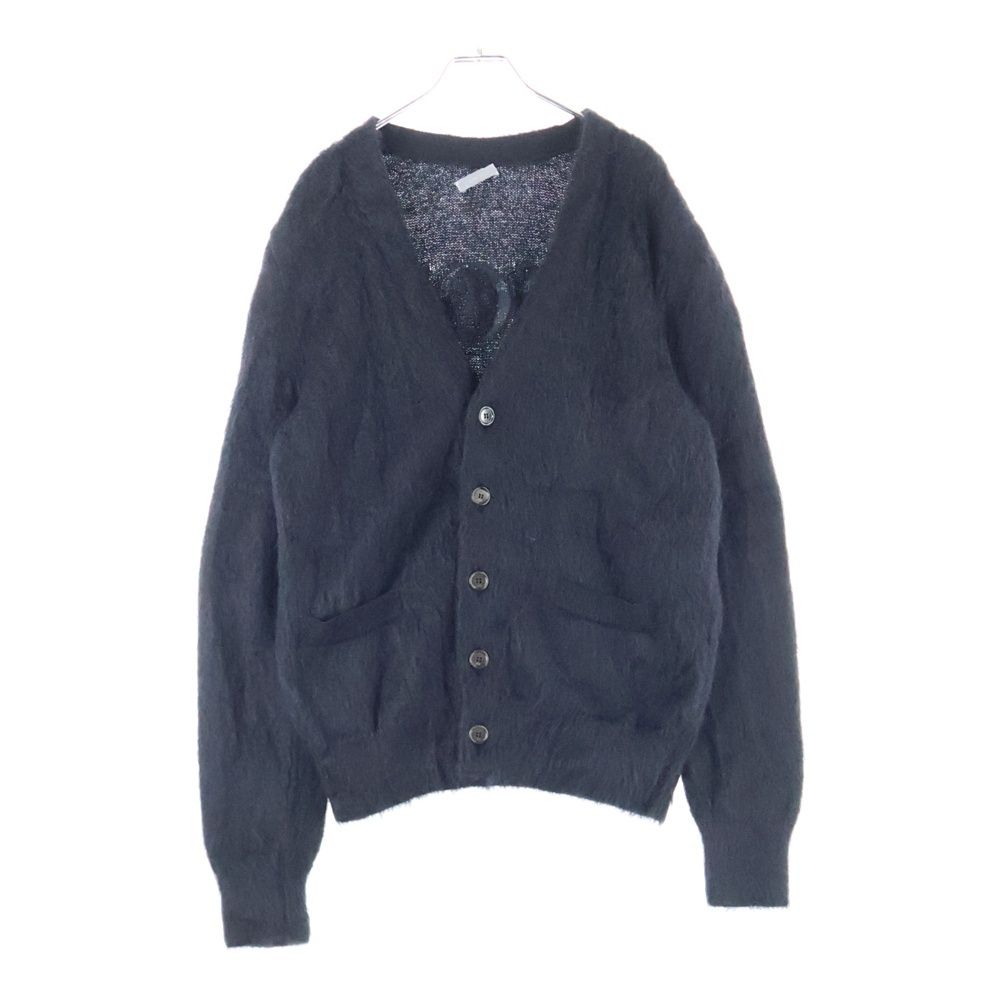DIOR ディオール 21AW ×Peter Doig Cardigan ピーター ドイグ バックロゴ刺繍 モヘヤ ナイロン ウール ニット カーディガン ブラック 143M233AT295