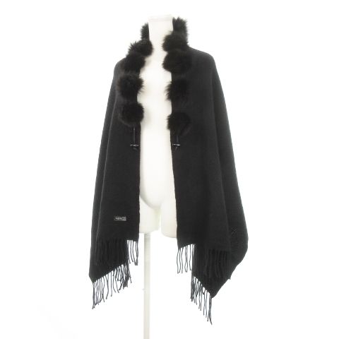 ランバン LANVIN COLLECTION ストール マフラー カシミヤ ブルー