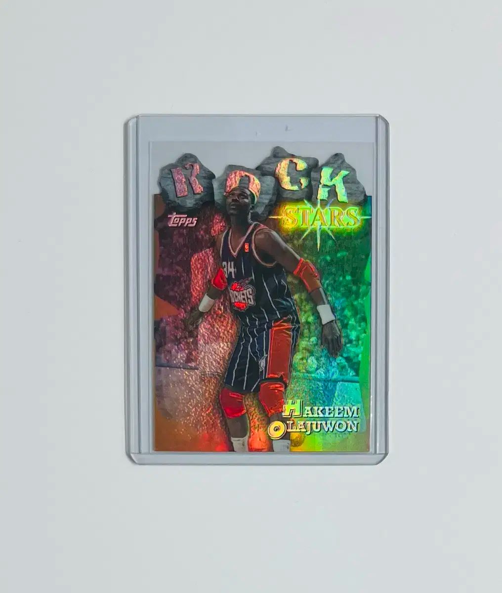 【雷市場（ポンジャン）商品韓国直送】 ハキム オラジュウォン 1997 TOPPS ROCK STARS REFRACTOR