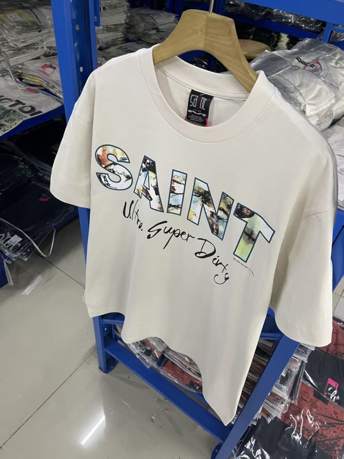 SAINT Mxxxxxx SUPERDIIRTY TシャツXL