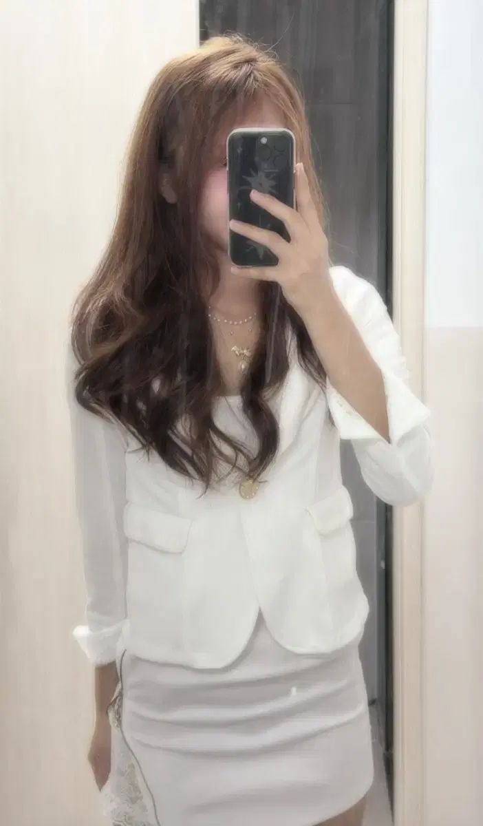 MA RS マズ 白 レース ジャケット スカート ゴールド セットアップ 姉ギャル