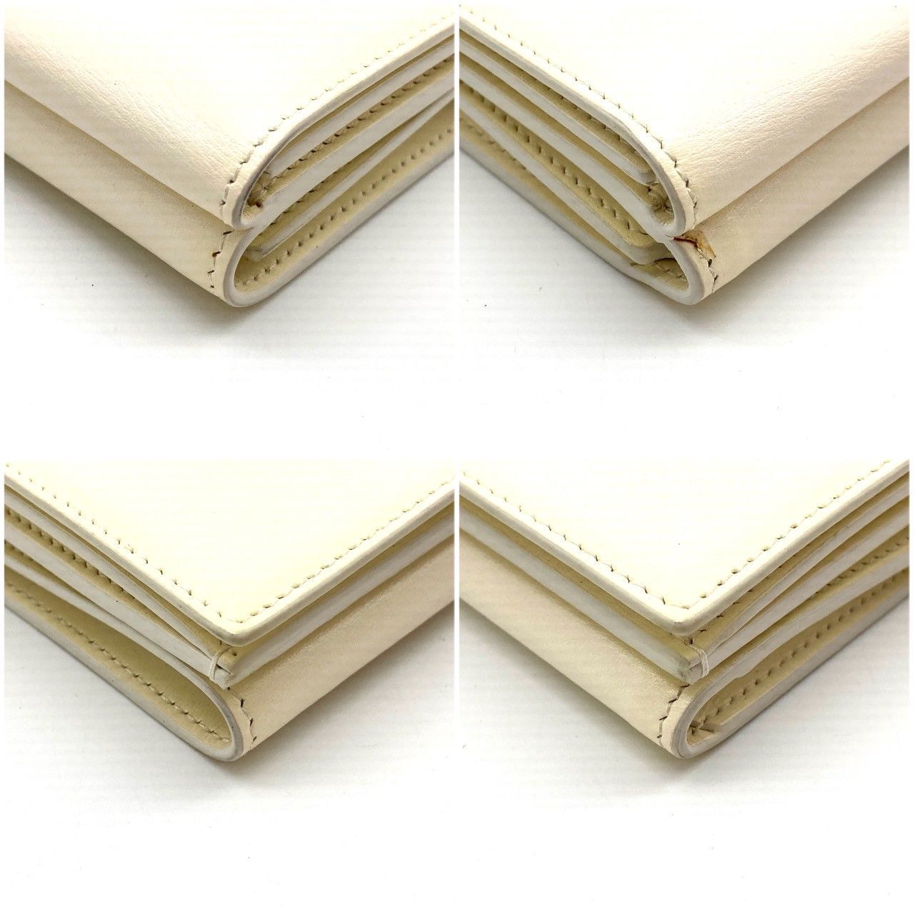 ジルサンダー 三つ折り財布 折り財布 短財布 レザー ホワイト 70926