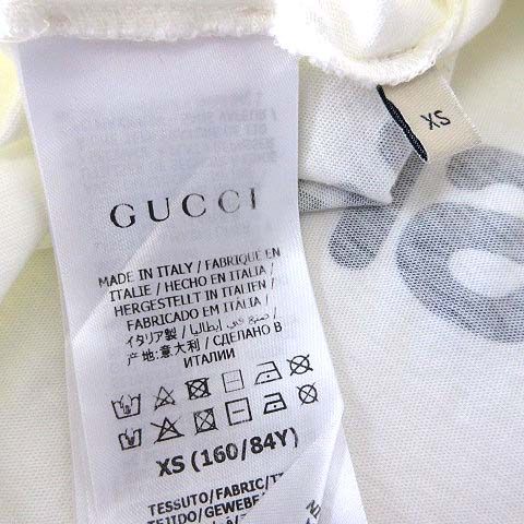 グッチ GUCCI Tシャツ カットソー GG キャットアイ プリント ビジュー
