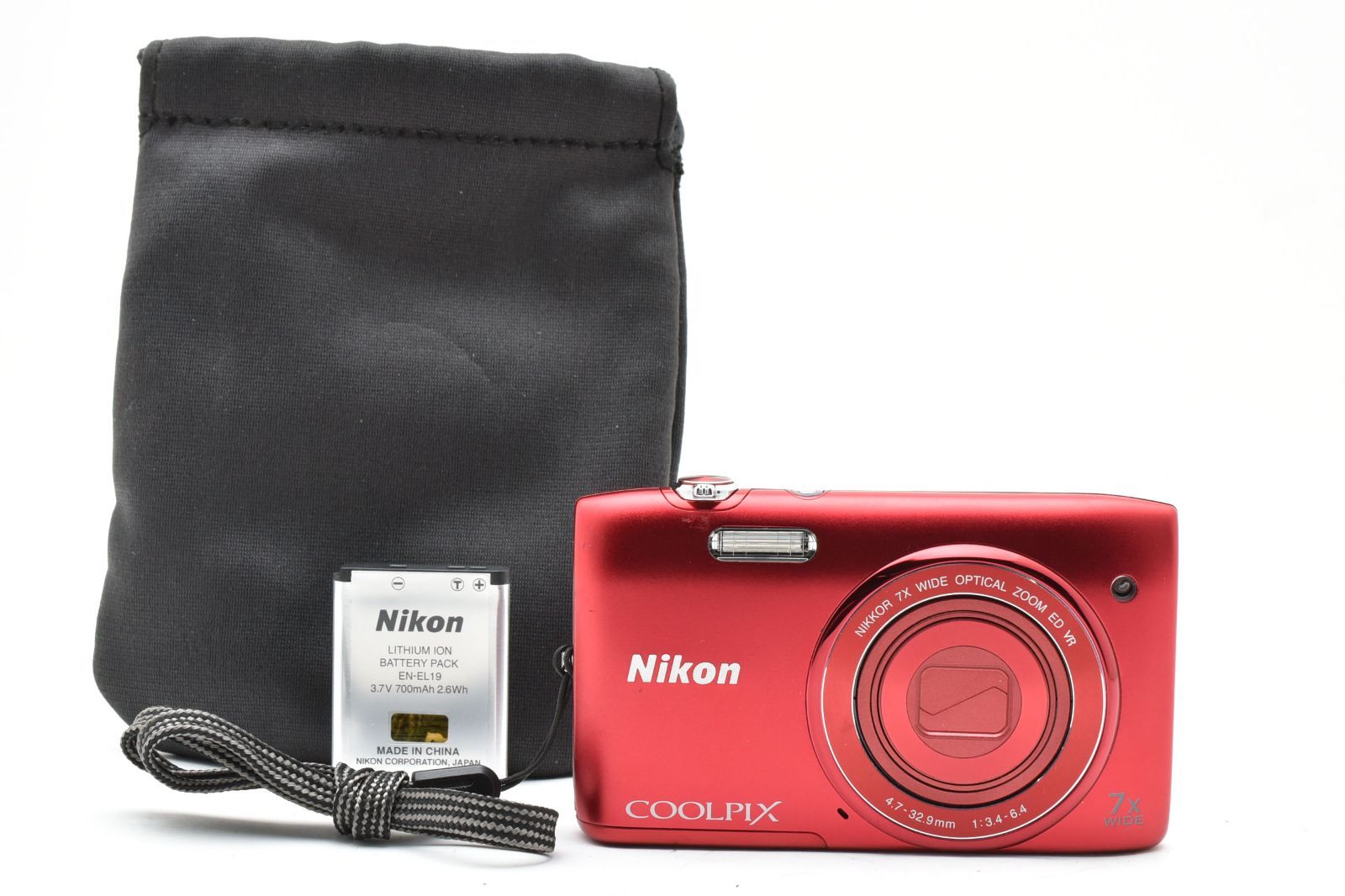 ☆美品☆ Nikon COOLPIX S3500 レッド Amazon.com : Nikon COOLPIX S3500 20.1 MP Digital Camera with
