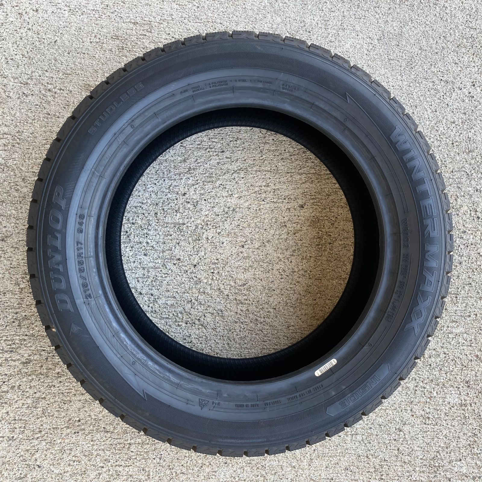  215 55 R 17 スタッドレス ４本セット ダンロップ ウィンターマックス WM 02 2021年 KA 0107 2 17インチ スタッドレス