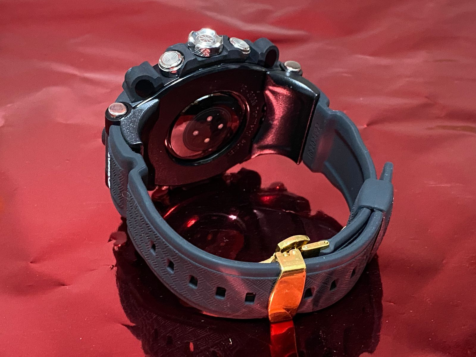 Watchカバーケースアップルウォッチラバーベルトバンドブラック