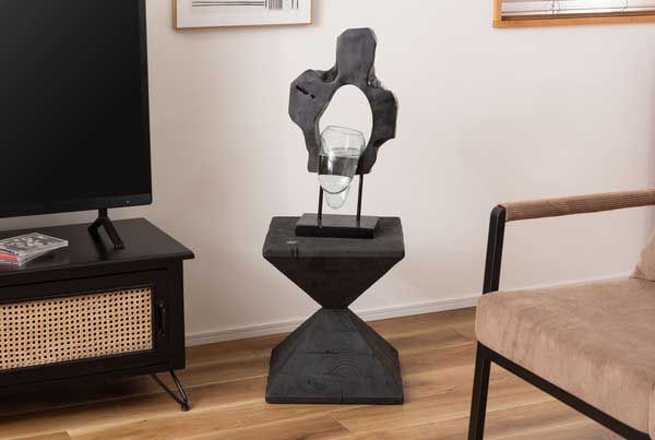 天然木 パイン古材 のアートなマルチサイドテーブル スツール 花台 W35×D35×H40cm No.130 USTAUSTRALIA_COM_AU