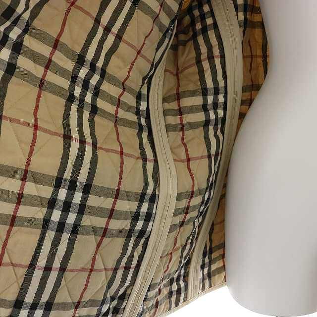 バーバリー ロンドン BURBERRY LONDON キルティングジャケット ステンカラー 裏地ノバチェック 英国製 ベージュ /MY □EC △H  - メルカリ