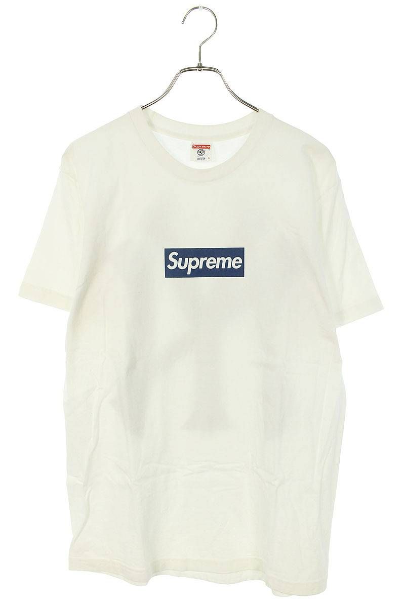 15SS/New York Yankees Box Logo Tee/Tシャツ/M/コットン - カットソー