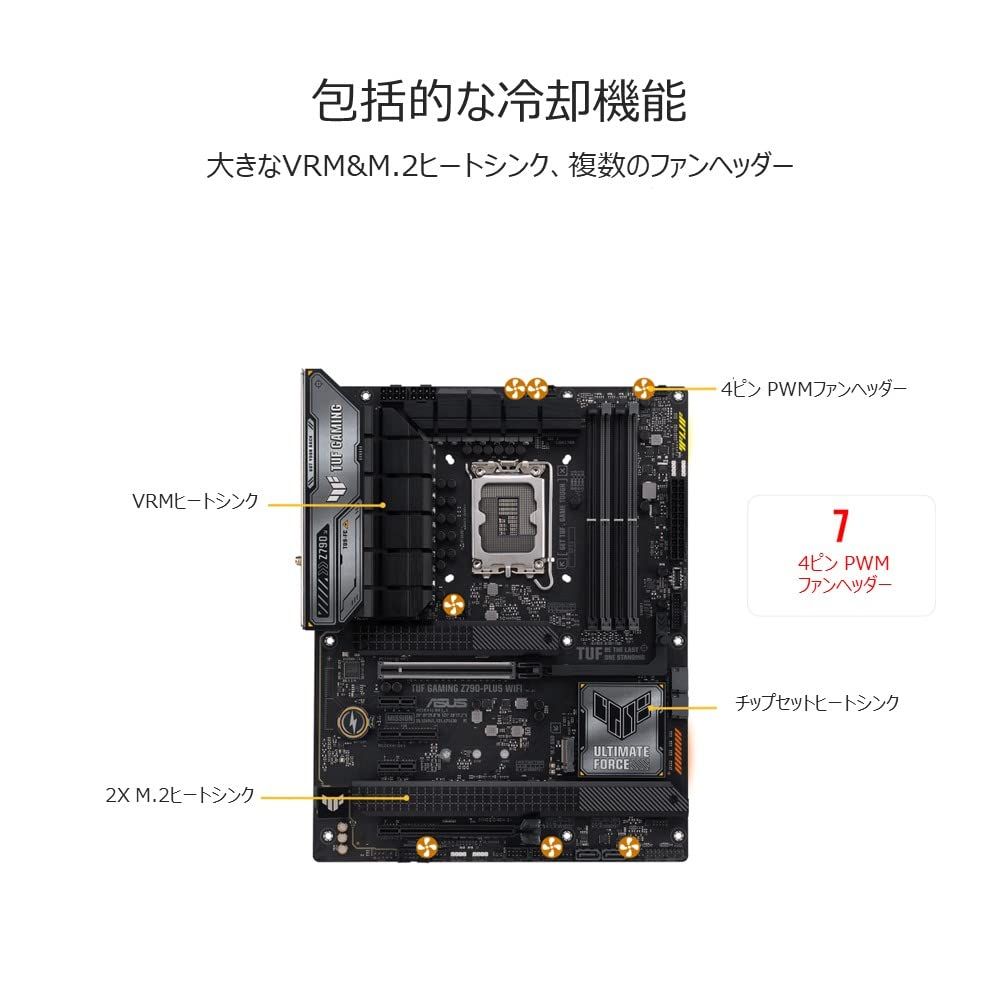  ASUS TUF GAMING Z 790-PLUS WIFI 790 DDR 5 ATX マザーボード 第14 13 12世代対応｜ 品 マザーボード PCパーツ