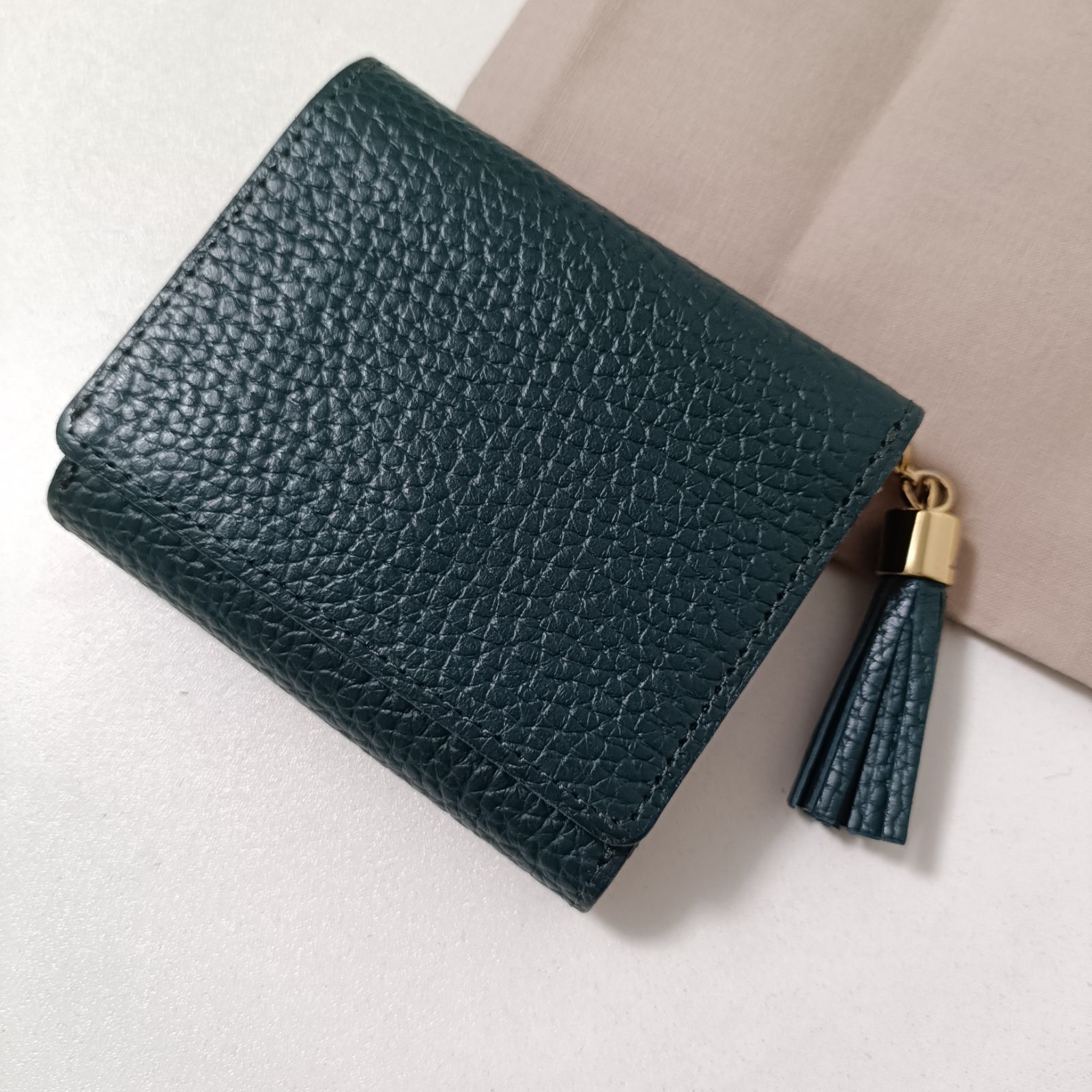 ATAO アタオ ワルツ コンパクトウォレット 三つ折り財布 グリーン系