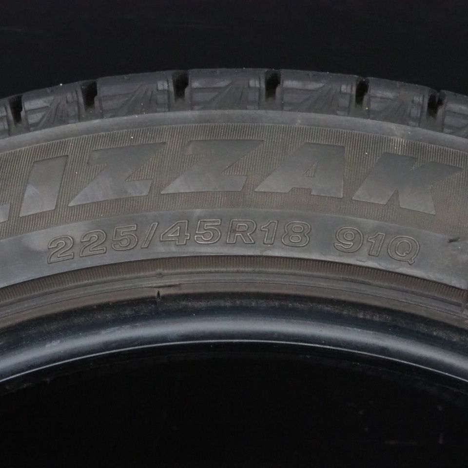 21年製 バリ山 ブリヂストン BLIZZAK VRX3 225/45R18 4本 スタッドレス