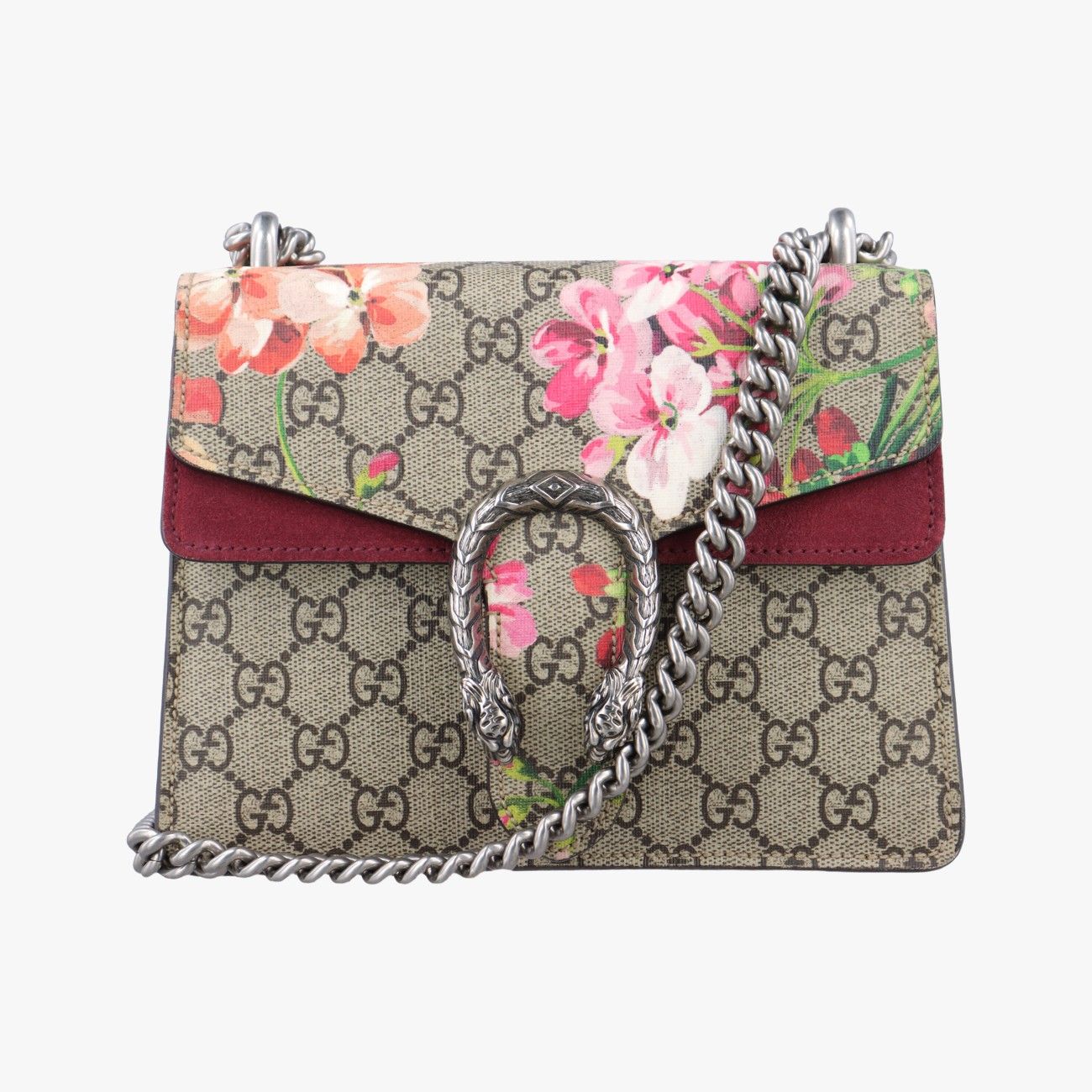 グッチGucciディオニュソス ベージュ×ブルー×マルチ PVC