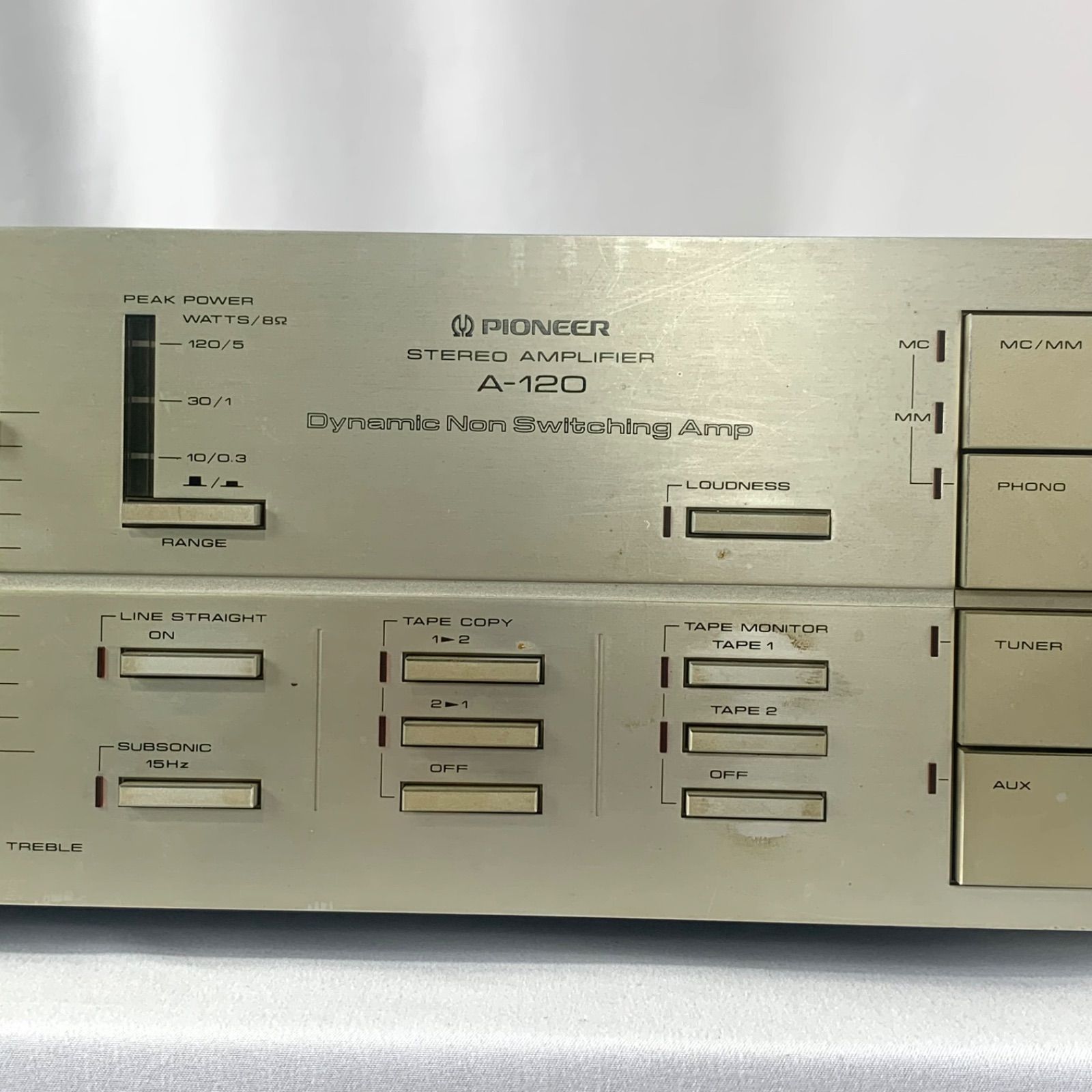 パイオニアプリメインアンプ　A-120 希少アンプ ノンスイッチングアンプ PIONEER パイオニア プリメインアンプ A-120 アンプ オーディオ
