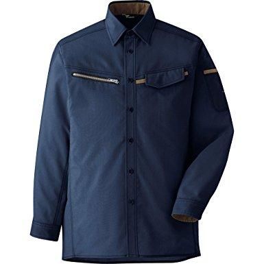 【新品・2営業日で発送】VES2537UE5Lミドリ安全 ベルデクセル 男女ペア 交織ストレッチシャツ VES2537上 5L8357074