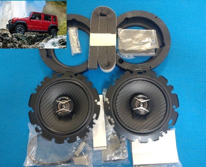 ⑩ ご要望前後4スピーカー スズキ 現ジムニーノマド JC74W 社外F Rスピーカー スピーカーブラケットセット