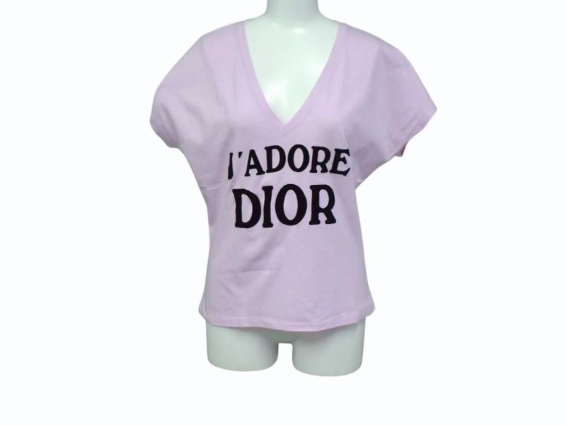 Christian Dior クリスチャンディオール J ADORE DIOR ジャドール Vネック タンクトップ 3H16155400 サイズ42 ピンク 4b003617