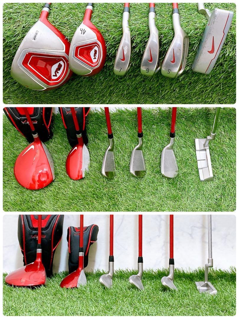 フードなし21.ナイキ ジュニアゴルフクラブセット 6本 右利き 子供用