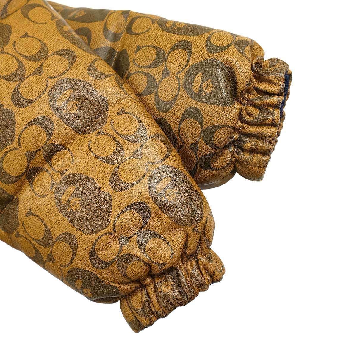 A BATHING APE×COACH ア ベイシング エイプ コーチ LEATHER DOWN  