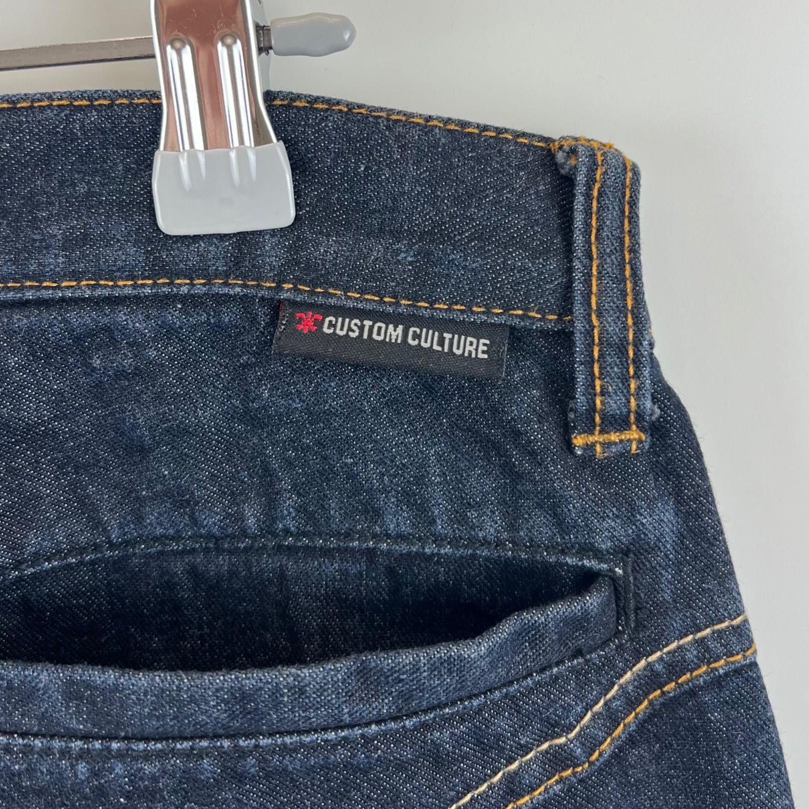 CUSTOM CULTURE y2k flare denim pants 44 132-1302 カスタム 