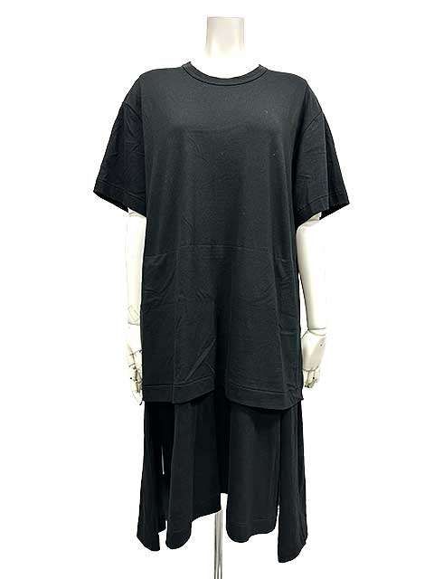 新古品 ♥ COMME des GARCONS HOMME PLUS コムデギャルソン オムプリュスレイヤードロングTシャツ ワンピース 24SS サイズM＿S08＿セルモアから ＿s-0401-r08