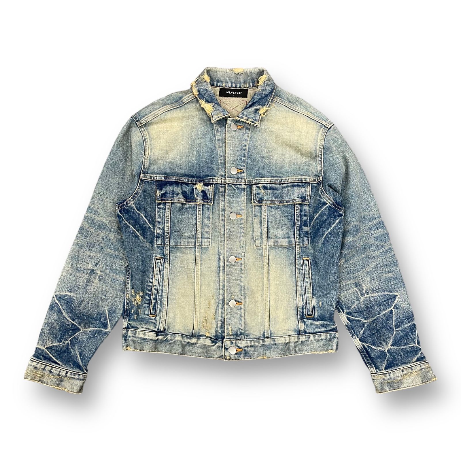 定価55000円 MLVINCE type-1 denim trucker jacket タイプ1 トラッカー 