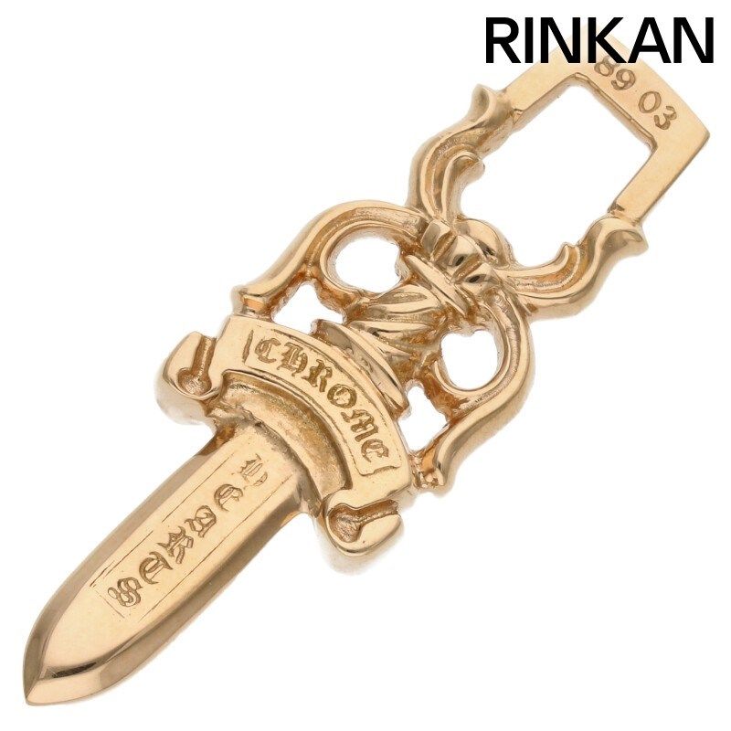 クロムハーツ  22K #10DAGGER/#10ダガーペンダント ペンダント/ゴールドネックレストップ メンズ #10