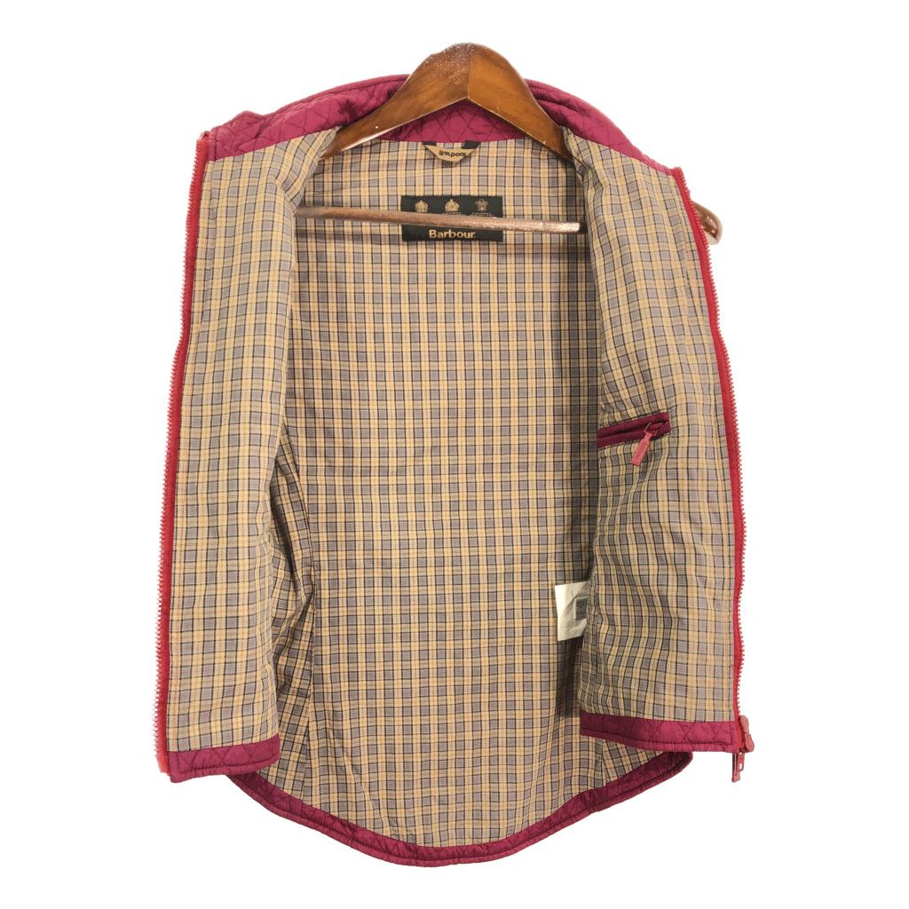 Barbour バブアー キルティングベスト ピンク (レディース 8