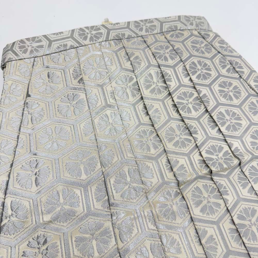 袴 行灯袴 男袴 紐下丈95cm 男性用袴 3Lサイズ 成人式袴 シルバー 黒 4637